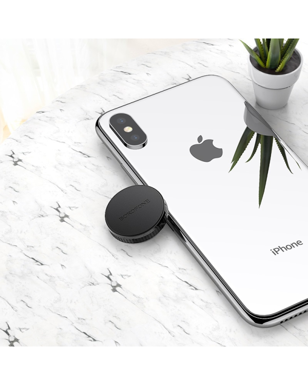 Дополнительное изображение книги «Borofone Car holder BH7 Platinum magnetic, stick-on base black»