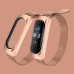 Fusion metal ремешок для часов Xiaomi Mi Band 3 / 4 / 5 золотой - розовый