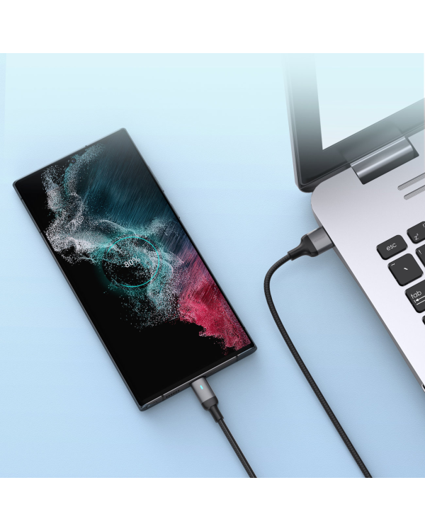 Joyroom USB cable - USB C 3A for fast charging and data transfer A10 Series 1.2 m black (S-UC027A10)