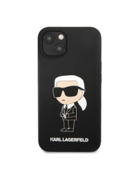 Karl Lagerfeld Liquid Silicone Ikonik NFT Case for iPhone 13 Black