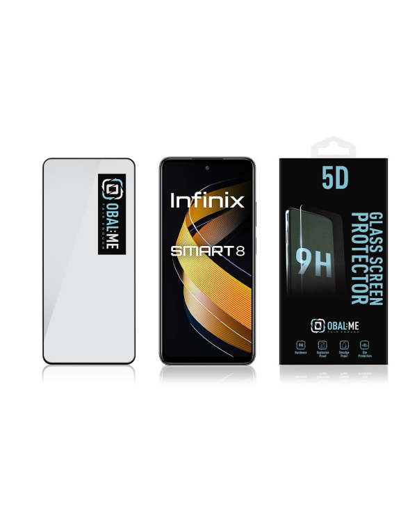 Дополнительное изображение книги «OBAL:ME 5D Glass Screen Protector for Infinix Smart 8 Black»