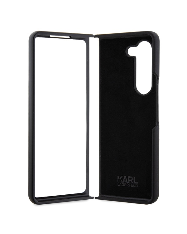 Дополнительное изображение книги «Karl Lagerfeld KLHCZFD5SNIKBCK Z Fold5 hardcase czarny|black Silicone Ikonik»