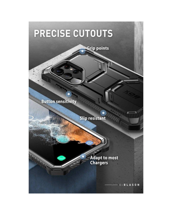 Supcase IBLSN ARMORBOX 2-SET GALAXY S23 ULTRA BLACK
