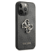Guess GUHCP13X4GMGGR iPhone 13 Pro Max 6.7" серый жесткий чехол 4G Большой металлический логотип