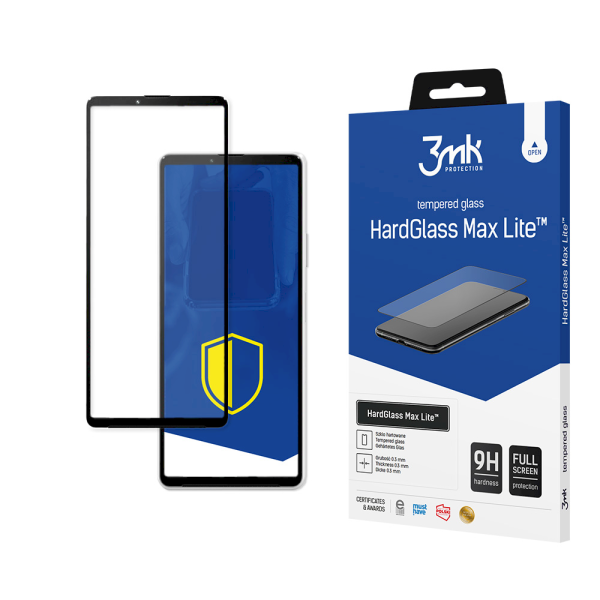 Обложка книги «Sony Xperia 10 III 5G Black - 3mk HardGlass Max Lite™ screen protector»