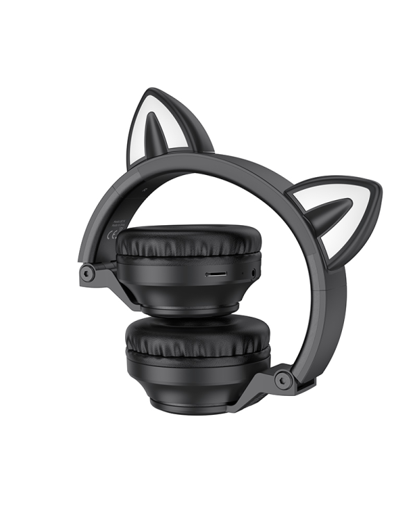 Наушники Borofone BO18 Cat Ear bluetooth черный
