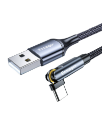 Кабель USB-A 3in1, Essager, EXCCXT-WX0G, USB-C|Lightning|Micro, 15 Вт, 1 м (серый)