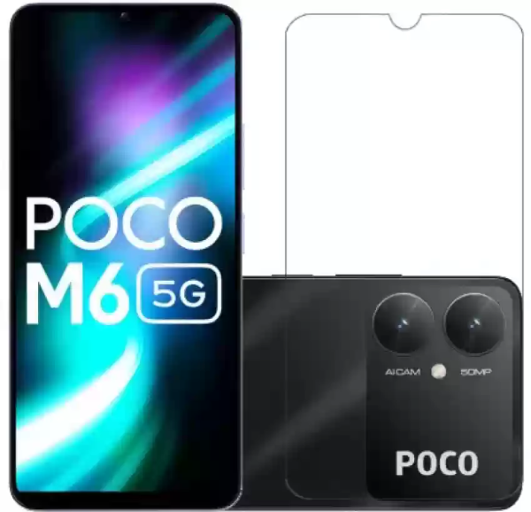Fusion Tempered Glass Защитное стекло для экрана Xiaomi Poco M6 5G