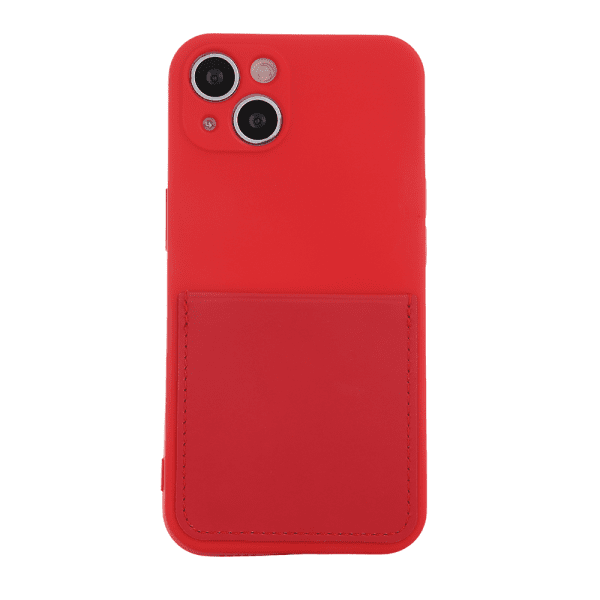 Fusion Card Case прочный силиконовый чехол для Samsung A526 | A525 | A528 Galaxy A52 5G | A52 4G | A52s красный