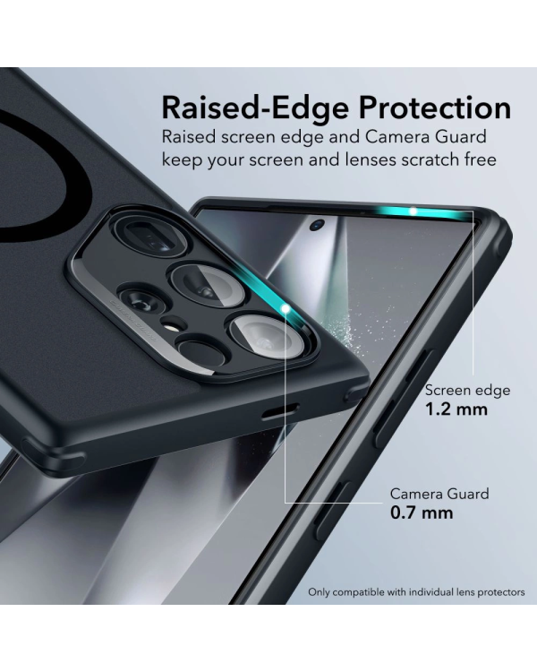 Дополнительное изображение книги «ESR Classic Hybrid Halolock case for Samsung Galaxy S24 Ultra - transparent and black»