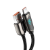 Baseus Display Cable USB to Type-C, 66W, 2m (черный)