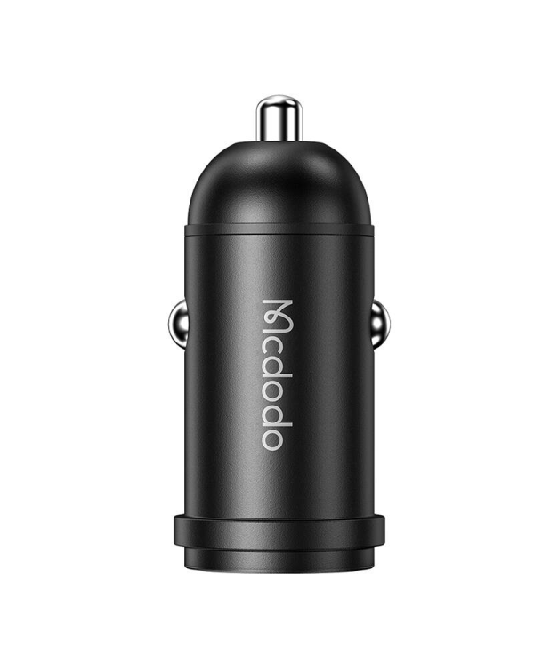 Car Charger McDodo CC-7493 65W With Mini White USB-C Cable With E-mark Chip 1m 100W (black)