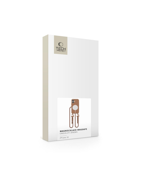 TECH-PROTECT MAGNECKLACE MAGSAFE IPHONE 16 ШОКОЛАДНО-КОРИЧНЕВЫЙ
