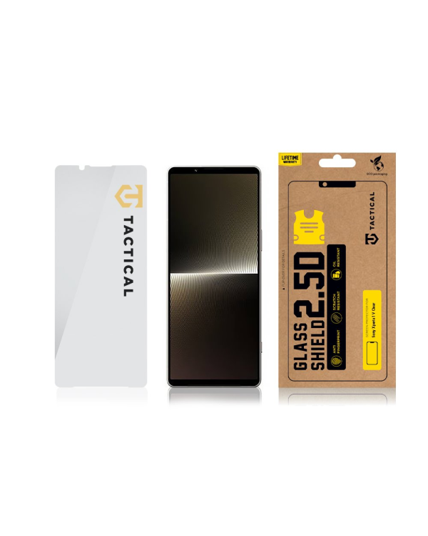 Tactical Glass Shield 2.5D for Sony Xperia 1 V Clear