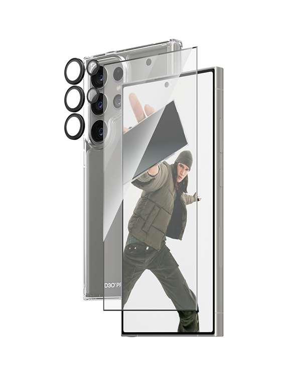 PanzerGlass Bundle 3in1 Sam S24 Ultra S928 Hardcase + Screen Protector + Camera Lens B1212+7352