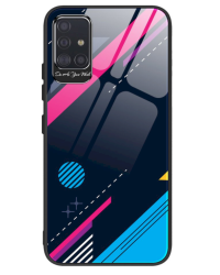 Fusion Color Glass Back Case Силиконовый чехол для Samsung A515 Galaxy A51 (Desing 4)
