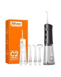 Water flosser with nozzles set Bitvae C2 (black)