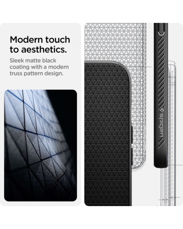 Дополнительное изображение книги «Case SPIGEN Liquid Air ACS03519 for Iphone 13 - Matte Black»