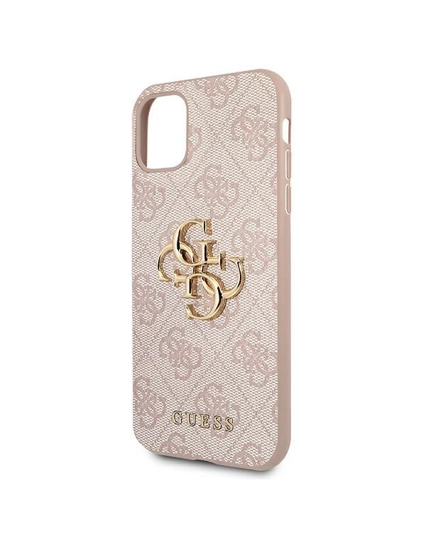 GUHCN614GMGPI  Guess iPhone 11 6.1| Xr Big Metal Logo розовый