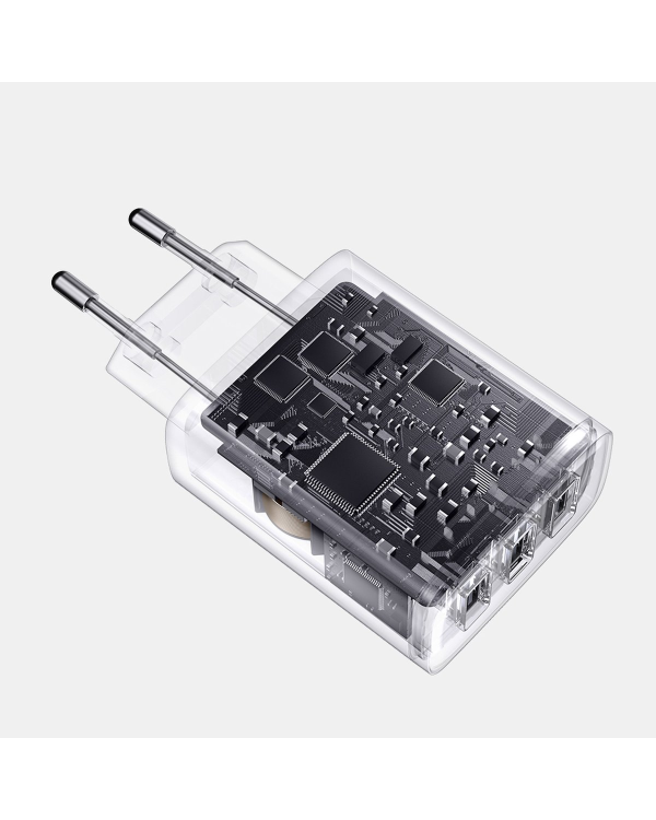 Baseus Compact charger 3x USB 17W black (CCXJ020101)