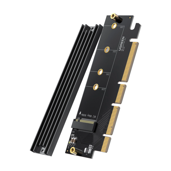 Карта расширения Ugreen CM465 PCIe 4.0 x4 to M.2 NVMe M-Key - черный