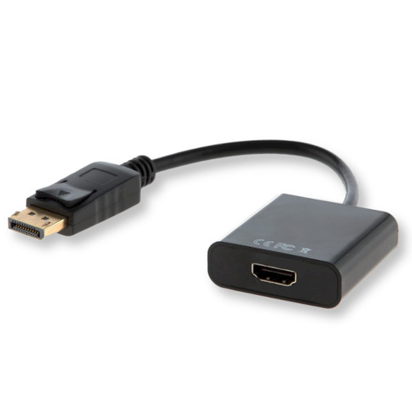 Savio CL-55 Адаптер для Преобразования сигнала DisplayPort на HDMI Черный
