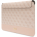 Guess Sleeve GUCS14PS4SGP 14" pink|pink 4G Stripe Metal Logo