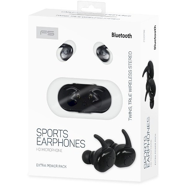 Fiesta FS1083B Airpods Bluetooth 5.0 Стерео Гарнитура с Микрофоном Черная