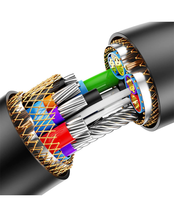 Удлинительный кабель USB 2.0 Baseus 0,5 м (черный)