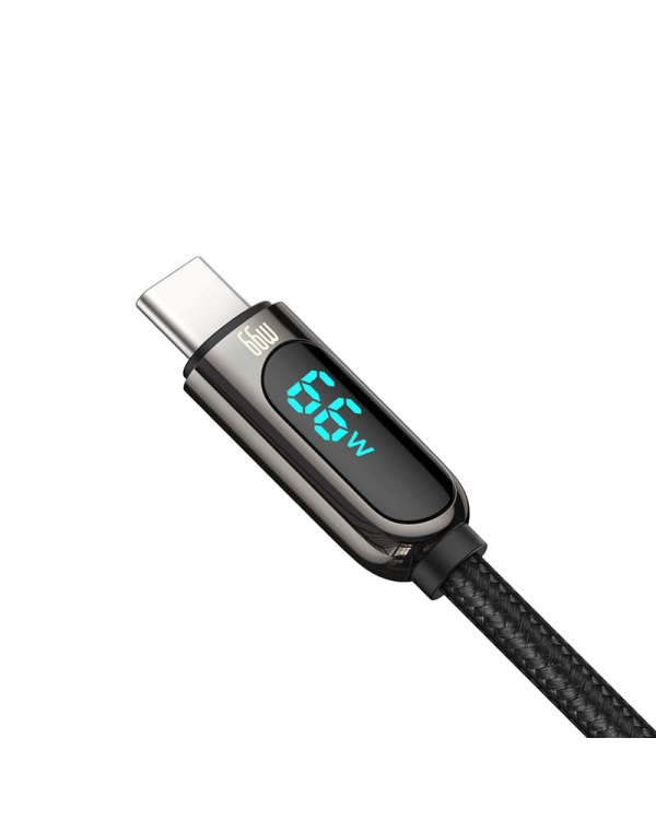 Baseus Display Cable USB to Type-C, 66W, 1m (black)
