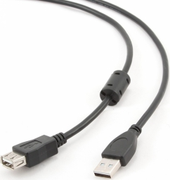 Обложка книги «Kabelis Gembird USB Male - USB Female 3m Black»