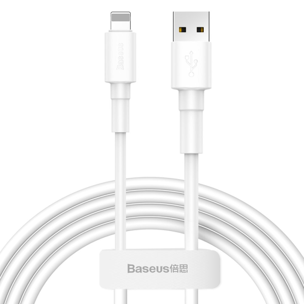 Baseus CALSW-02 Lightning (MD818) Провод для Зарядки 2.4A / 100 cm Белый