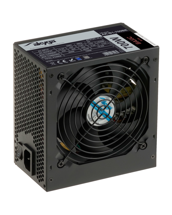 Блок питания ATX 700W Akyga AK-B1-700BE BLACK EDITION P4+4 PCI-E 6 pin i 6+2 pin 5x SATA PPFC FAN