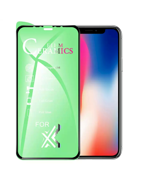 GoodBuy Clear Ceramic Glass защитное стекло для экрана Apple iPhone 11 Pro / X / XS черное