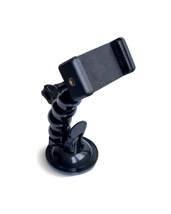 GoPro mount with suction cup for GoPro, DJI, Insta360, SJCam, Eken sports cameras + smartphone adapter (GoPro car suction cup)