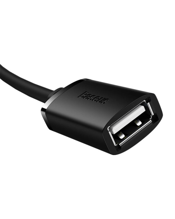 Удлинительный кабель USB 2.0 Baseus 0,5 м (черный)