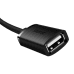 Удлинительный кабель USB 2.0 Baseus 0,5 м (черный)