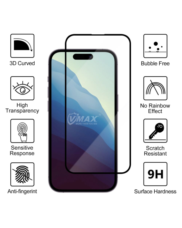 Vmax закаленное стекло 9D Glass для Samsung Galaxy S24