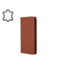 Fusion Genuine Leather книжка чехол для Xiaomi Redmi 12C коричневый