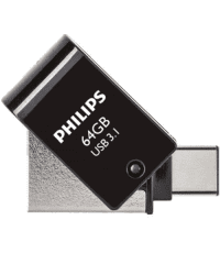 PHILIPS USB 3.1 | USB-C Flash Drive Midnight black 64GB 