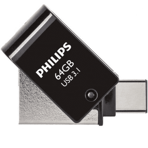 Обложка книги «PHILIPS USB 3.1 | USB-C Flash Drive Midnight black 64GB»