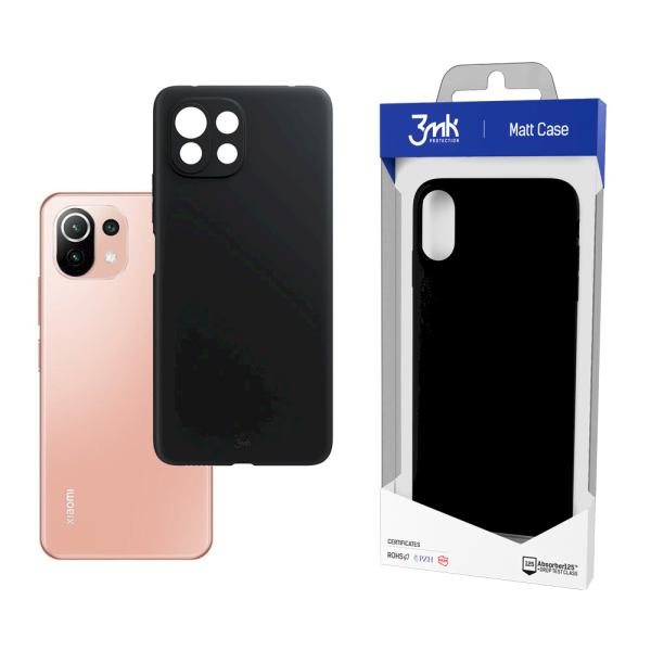 Обложка книги «Xiaomi Mi 11 Lite 4G/5G/11 Lite 5G NE - 3mk Matt Case black»