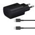 EP-TA800EBE + EP-DA705BBE Samsung 25W Travel Charger + USB-C|USB-C Data Cable Black (OEM)