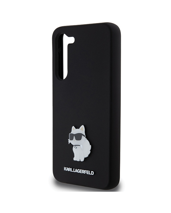 Дополнительное изображение книги «Karl Lagerfeld KLHCS24MSMHCNPK Samsung S24+ S926 czarny|black hardcase Silicone Choupette Metal Pin»