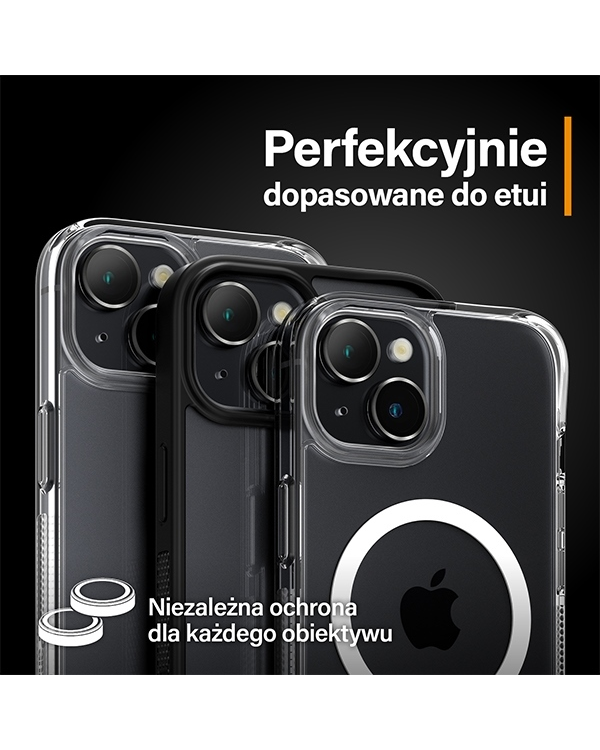 Дополнительное изображение книги «PanzerGlass Hoops Camera iPhone 15 6.1" | 15 Plus 6.7" czarny|black 1138 camera lens protector hoop optic rings»