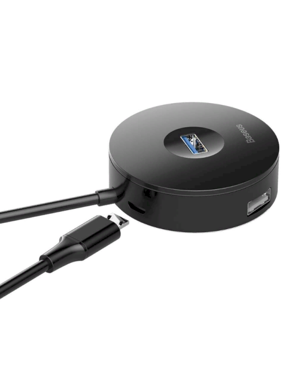 Baseus CAHUB-GA01 USB-C Разделитель на 4 x USB Черный