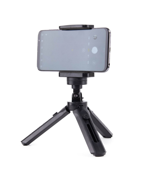 Mini Tripod with phone holder mount selfie stick camera GoPro holder black
