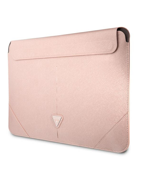 Оригинальный GUESS Laptop Sleeve Saffiano Triangle Logo GUCS16PSATLP 16 дюймов розовый