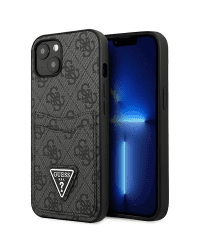 Guess 4G Saffiano Double Card Case for iPhone 13 Black