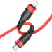 Borofone Cable BU35 Influence - Type C to Lightning - PD 20W 1,2 metres red